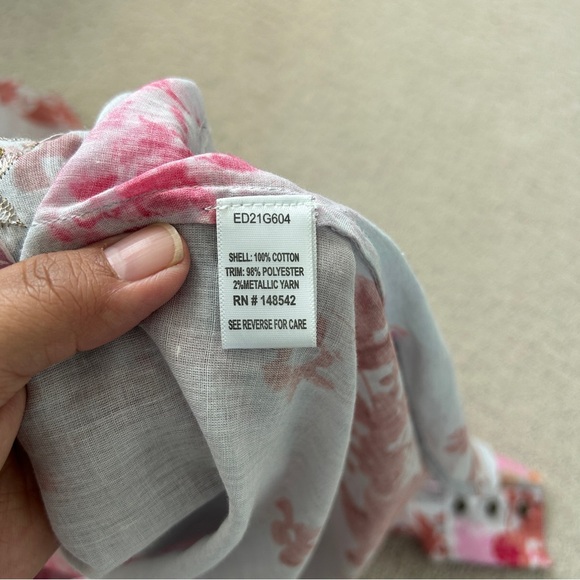 Aratta Silent Journey Jacket Small Hooded Lightweight Floral Embroidered Sequins - Picture 9 of 10